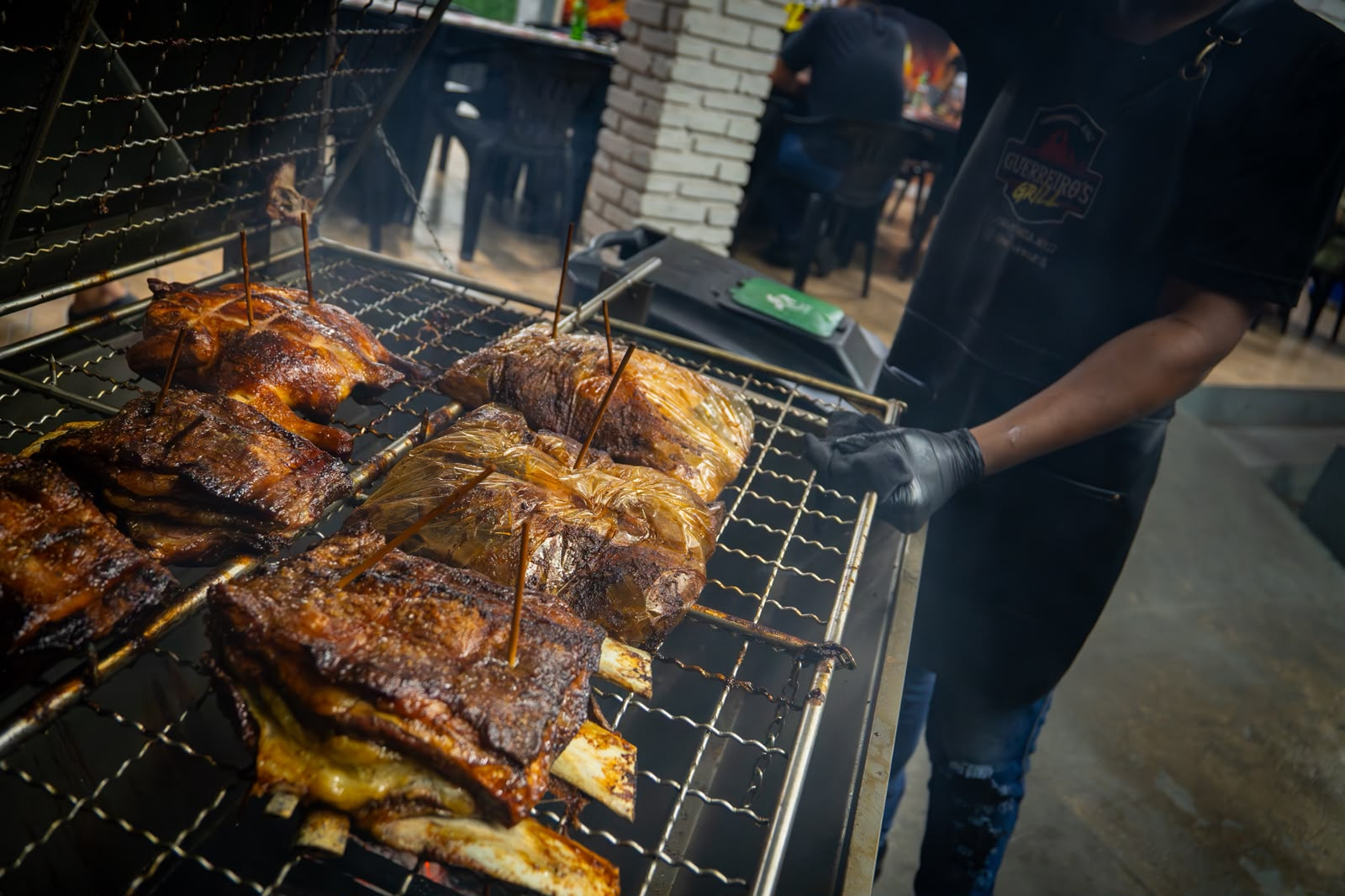 Carnes na grelha Guerreiros Grill